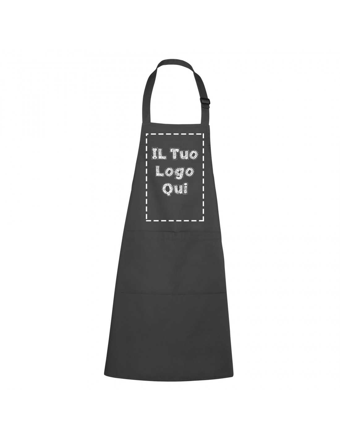 Con tasca Idea Regalo Unisex Regolabile al Collo Grembiule Premium da Cucina Personalizzato con Stampa o Ricamo 