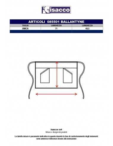 Grembiule BALLANTYNE NERO