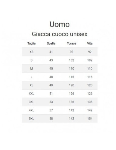 Giacca Cuoco MOJITO *ULTIMI PEZZI