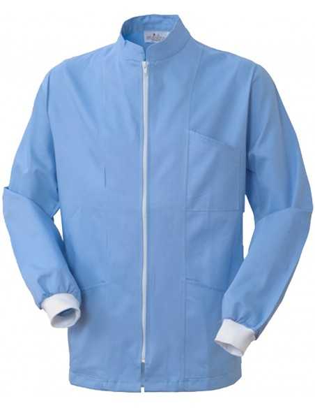 Casacca Da Dentista con Cerniera UNISEX Azzurra Casacca Da Dentista con Cerniera UNISEX Azzurra