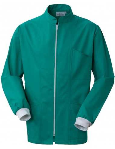 Casacca Da Dentista con Cerniera UNISEX Verde