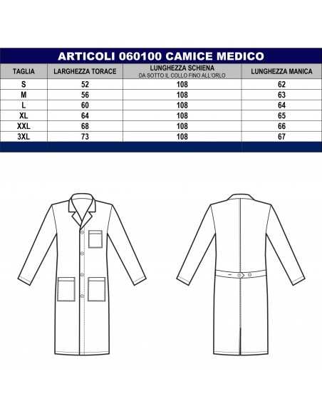 Camice da Medico CLASSICO 100% Cotone | Isacco