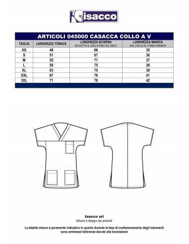 Divisa Unisex Bianca 100% Cotone Casacca +...