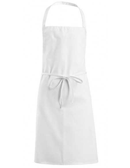 Grembiule da Cuoco Bianco con Pettorina 100% Cotone 200 g/m² 70x90 cm | Marca RISTOHOUSE