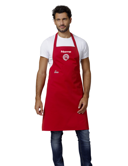 Grembiule Masterchef Rosso Uomo Grembiule Masterchef Rosso Uomo