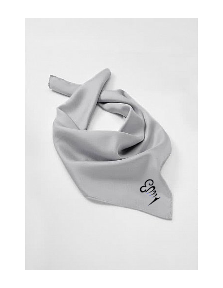 Foulard Grigio con Logo Mantegna