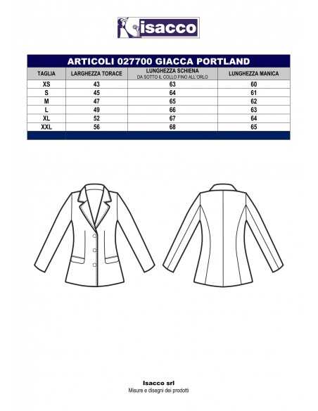 Giacca Portland Blu Foderata