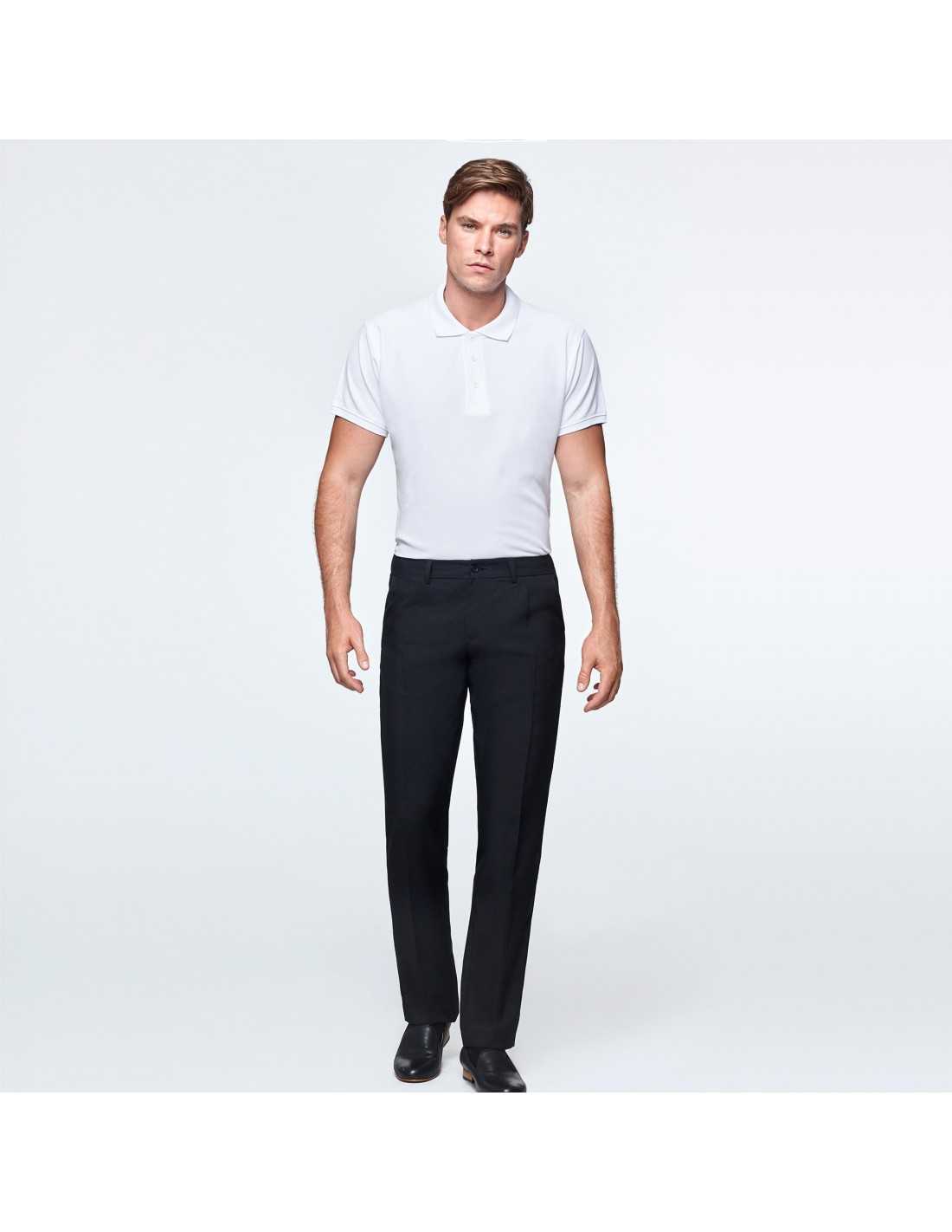 Pantalone nero camicia bianca uomo discount