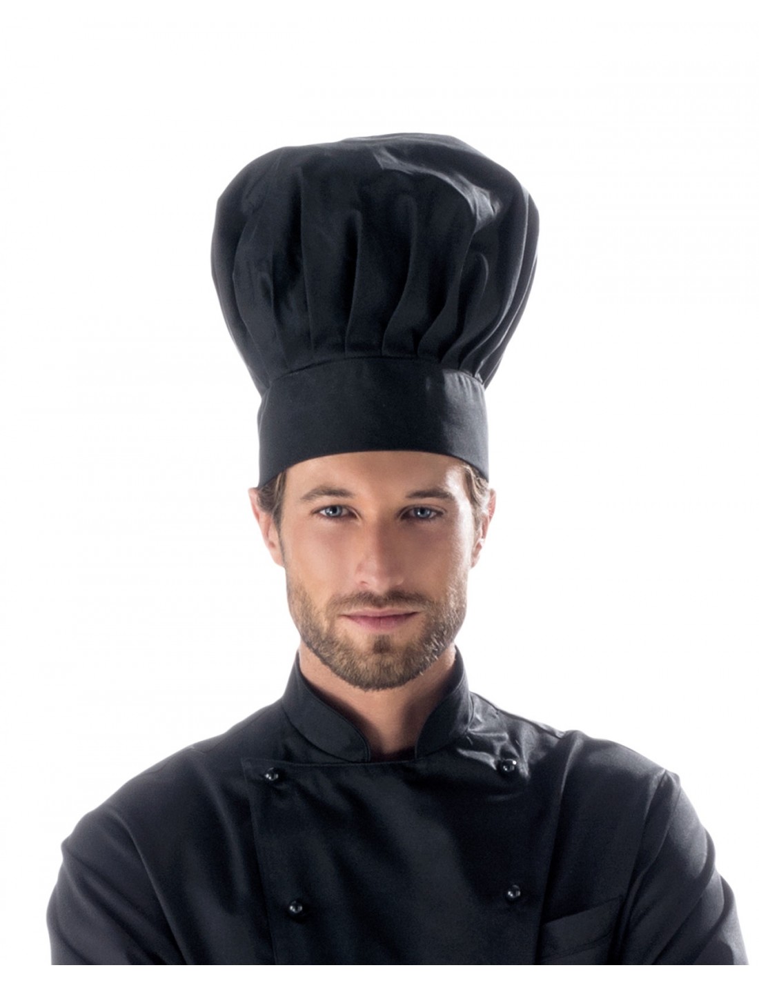 CAPPELLO per Cucinare Da Chef CUOCO Classico Taglia Unica BIANCO con Strap 