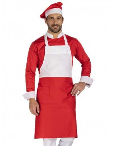 Giacca da Cuoco Rossa Natalizia Modello Babbo |...