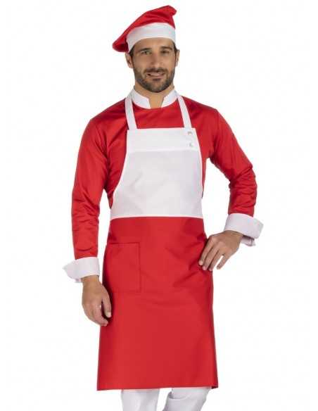 Giacca da Cuoco Rossa Natalizia Modello Babbo | CARINE ULTIMI PEZZI