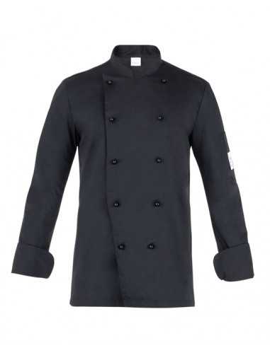 Giacca da Cuoco Nera 100% Cotone 190 g/m²...