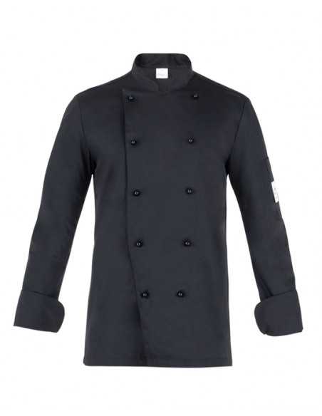 Giacca da Cuoco Nera 100% Cotone 190 g/m² Manica Lunga | RISTOHOUSE