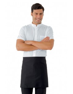 Grembiule da Cuoco Nero Senza Pettorina 65% Poliestere /...