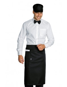 Grembiule da Cameriere Nero Modello DAKAR con Tasca | ISACCO