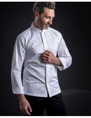 Giacca da Cuoco Bianca FOX con Collo alla...