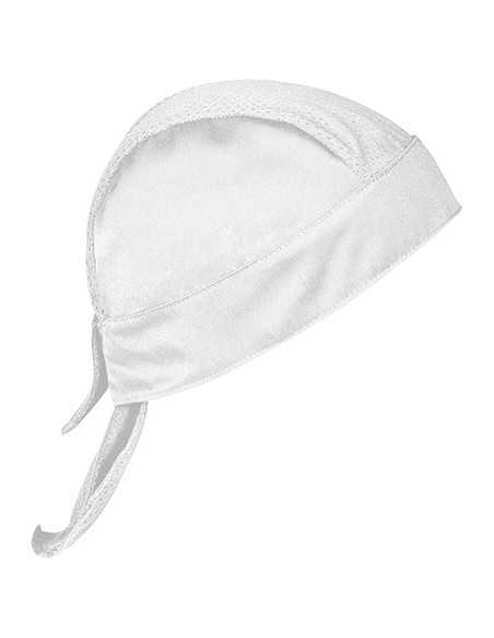 Bandana da Cuoco Bianca Elasticizzata 210 g/m² Modello WOK | RISTOHOUSE