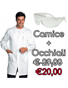 Offerta Camice Bianco Antiacido per Laboratorio +...