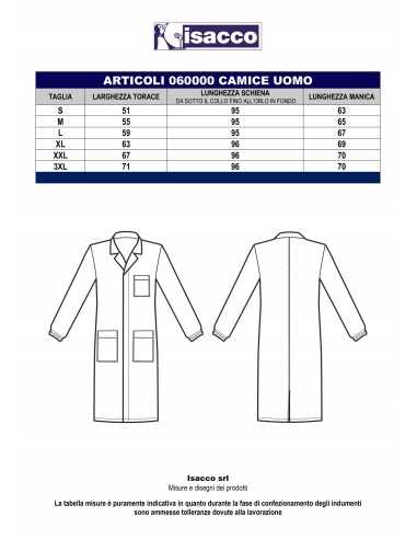 Offerta Camice Bianco Antiacido per Laboratorio...