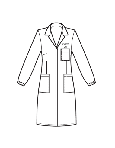 Camice da Medico Bianco da Donna SINGAPORE |...