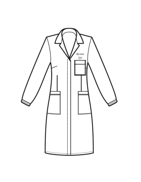 Camice da Medico Bianco da Donna SINGAPORE | Isacco