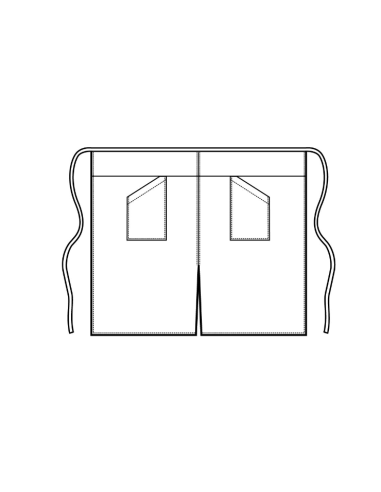 Grembiule Versailles con Spacco