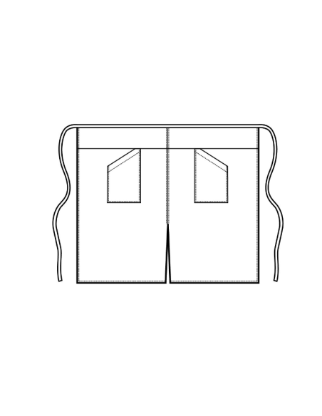 Grembiule Versailles con Spacco