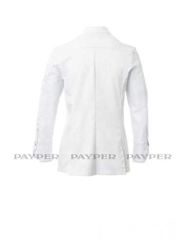 Giacca da Cuoco Bianca Elasticizzata da Donna...