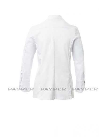 Giacca da Cuoco Bianca Elasticizzata da Donna STARRED LADY | Payper