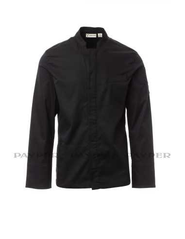 Giacca da Cuoco Nera Elasticizzata a Coreana...