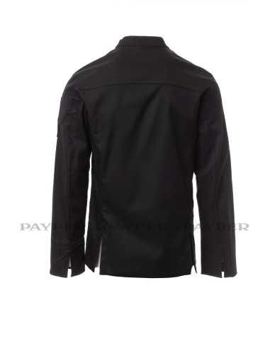 Giacca da Cuoco Nera Elasticizzata a Coreana...