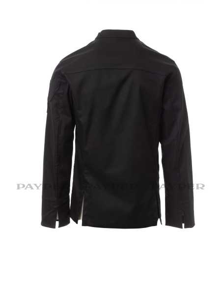 Giacca da Cuoco Nera Elasticizzata a Coreana SUPREME | Payper