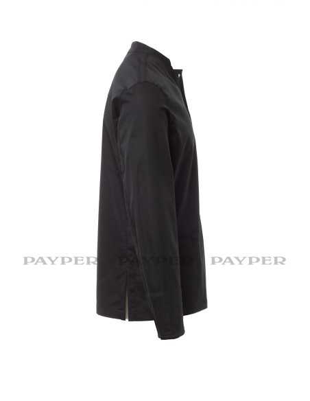 Giacca da Cuoco Nera Elasticizzata a Coreana SUPREME | Payper