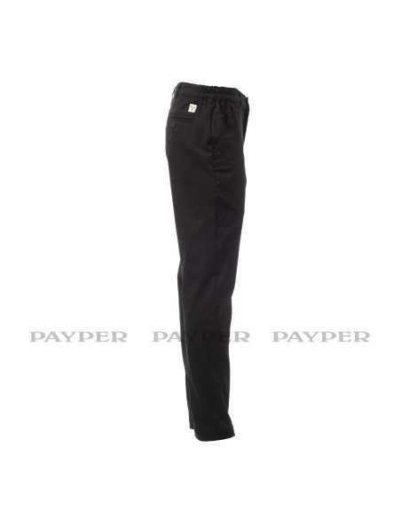 Pantalone da Cuoco Nero Elegante Elasticizzato EXECUTIVE | Payper
