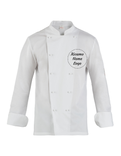Giacca da Cuoco Bianca 100% Cotone | Manica Lunga e...