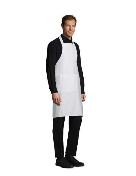 Grembiule Bianco Con Pettorina Regolabile GALA