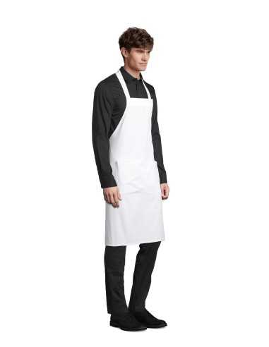 Grembiule Bianco GAMMA in Cotone Biologico con...