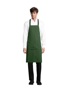 Grembiule Verde Bottiglia GAMMA in Cotone Biologico con...