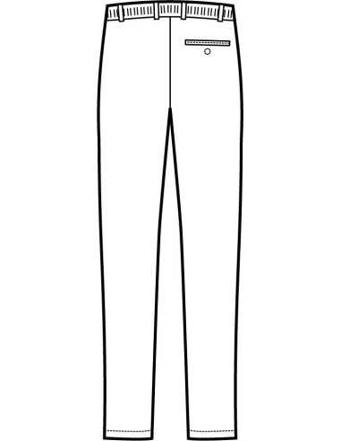 Pantalone da Uomo Cameriere Nero Seattle 100%...