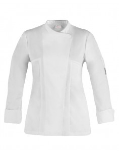 Giacca da Cuoca Donna Susi Slim Fit 100% Cotone con...