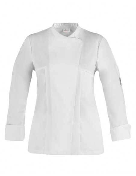 Giacca da Cuoca Donna Susi Slim Fit 100% Cotone con Piping - Giblor’s
