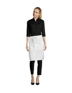 Grembiule da Lavoro Bianco GREENWICH Senza Pettorina con...