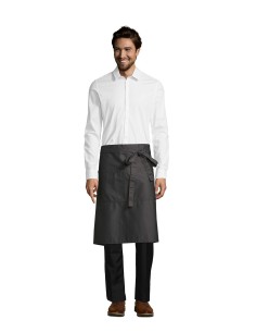 Grembiule da Lavoro Grigio Scuro GREENWICH Senza Pettorina con Ampia Tasca