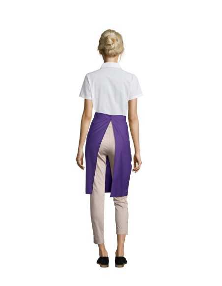 Grembiule da Lavoro Viola GREENWICH Senza Pettorina con Ampia Tasca