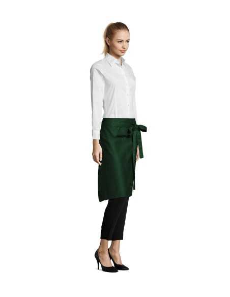 Grembiule da Lavoro Verde Bottiglia GREENWICH Senza Pettorina con Ampia Tasca