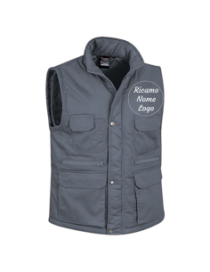 Gilet Imbottito REPORTER con Ricamo Personalizzato