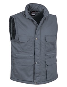 Gilet Imbottito da Lavoro Grigio REPORTER - Valento