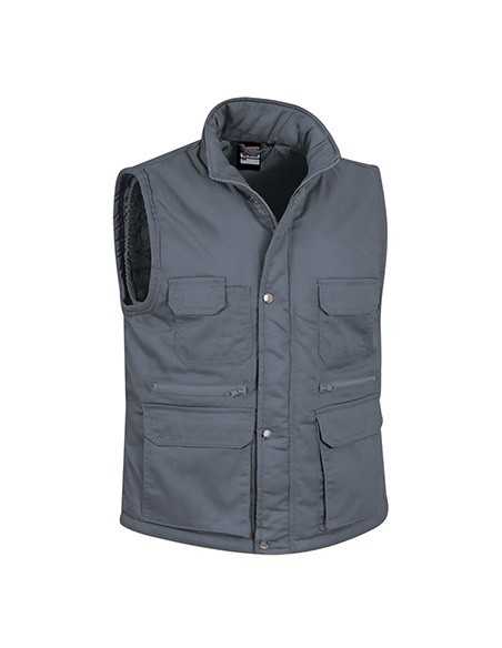 Gilet Imbottito da Lavoro Grigio REPORTER - Valento
