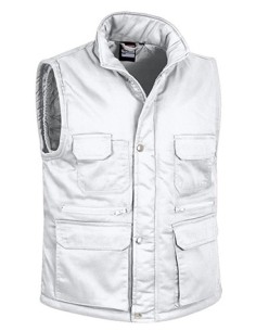 Gilet Imbottito da Lavoro Bianco REPORTER - Valento