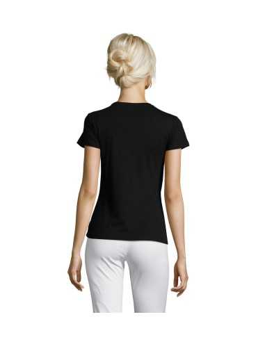 T-shirt Nera Donna 150 gr 100% Cotone - Regent...